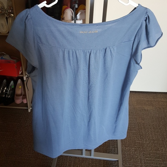 Dkny Tops - Donna Karen Blue Blouse